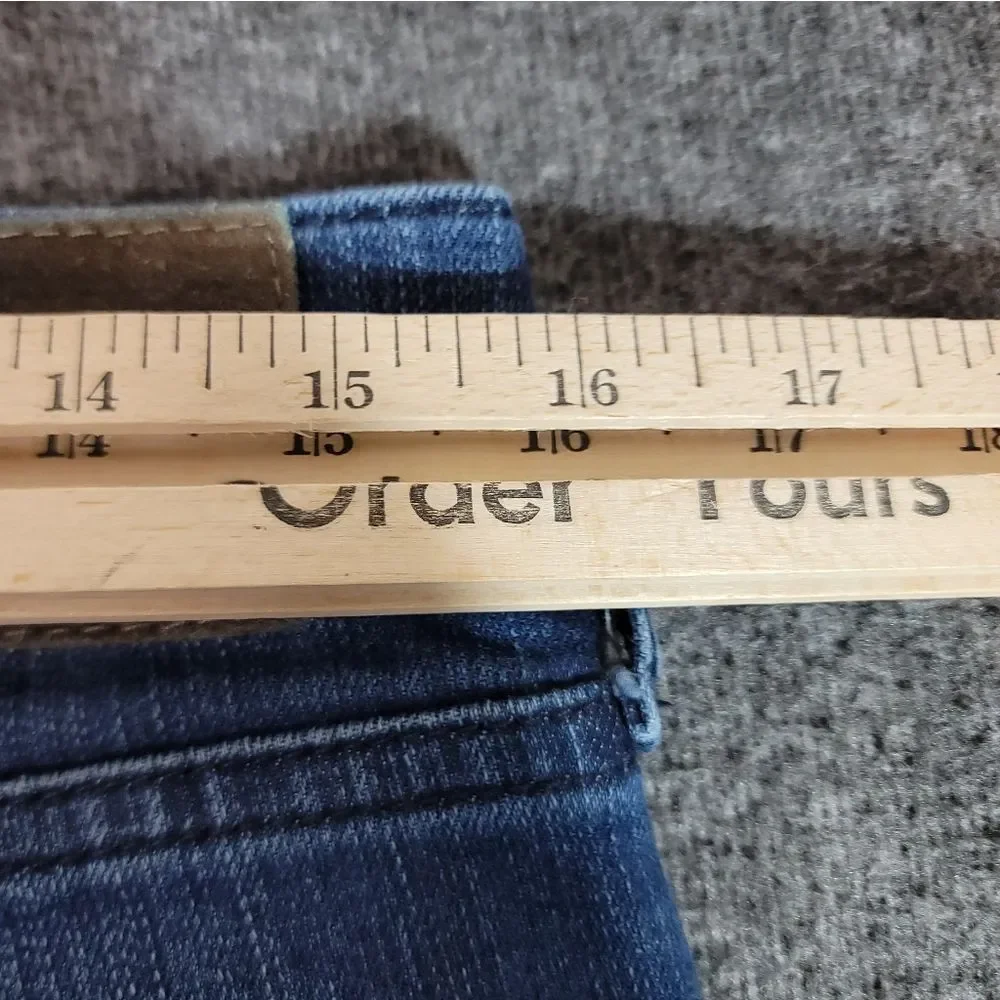 True Religion Rocco Relaxed Skinny Moto Jeans Men 30 Blue Stretch Biker Denim .